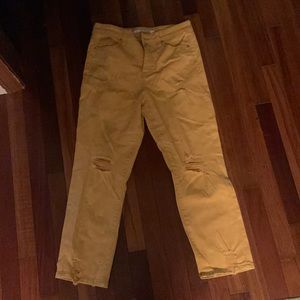 Yellow Mom Jeans